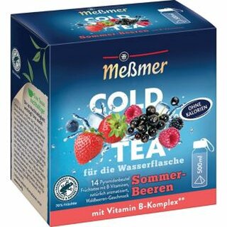 Memer Tee Cold Tea Sommer-Beere, 14 Beutel