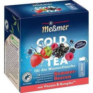 Memer Tee Cold Tea Sommer-Beere, 14 Beutel