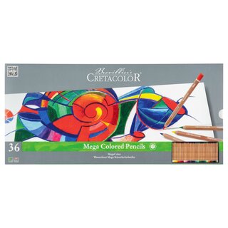 Cretacolor MegaColor - Farbstifte, 36 Farben