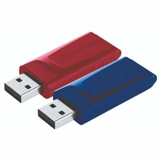 USB 2.0 Verbatim Storengo, 32Gb, r/b, 2 Stück