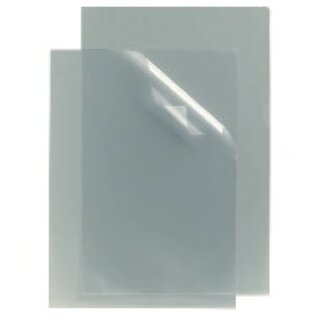 Sichthllen A4, PVC, Strke: 0,15mm, oben + rechtes offen, transparent, 50 Stck