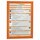 Inforahmen Durable 4872, Duraframe, A4, selbstklebend, orange, 2 Stück