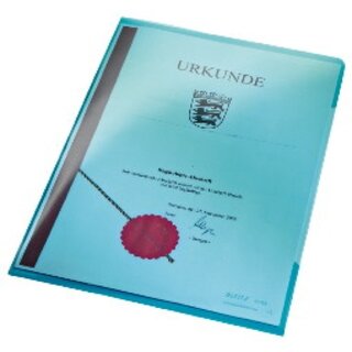 Sichthüllen Leitz 4153, A4, PVC, Stärke: 0,15mm, blau,...