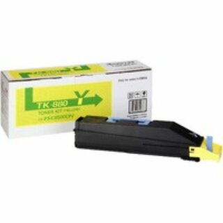 Kyocera Toner TK-880Y, Reichweite: 18.000 Seiten, gelb
