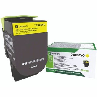 Toner Lexmark 71B20Y0, gelb