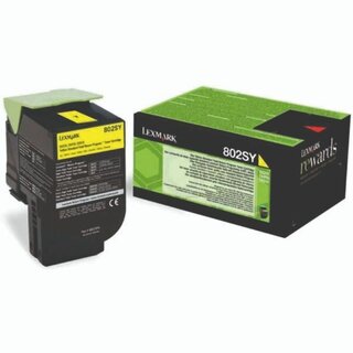 Toner Lexmark 80C2SY0, Reichweite: 2.000 Seiten, gelb