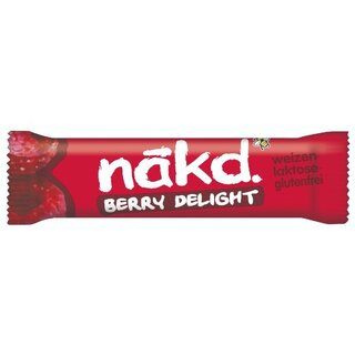 Nakd Fruchtsnack 75501, Berry Delight, 18 Stück