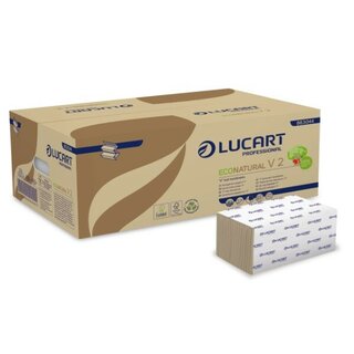 Falthandtuch Lucart 863044, 2-lagig, Maße: 21 x 21cm,...