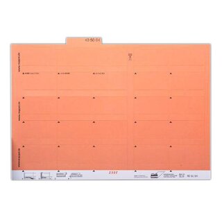 Reiter Mappei 405004, selbstklebend, 55mm, orange, 100 Stück