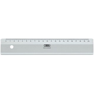 Lineal M+R 710200000, aus Plastik, Länge: 20cm