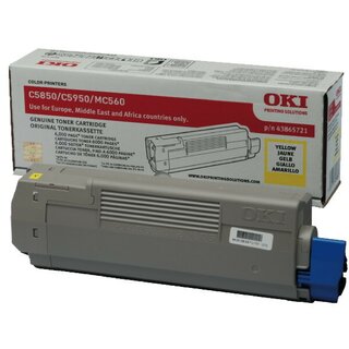Oki Toner 43865721 gelb